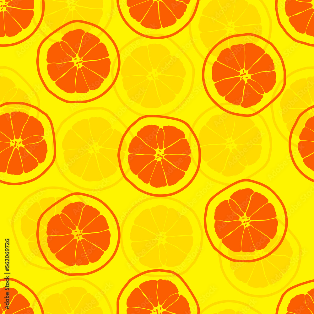 seamless background with oranges seamless background with oranges