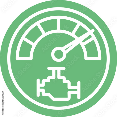 speed meter Vector Icon
