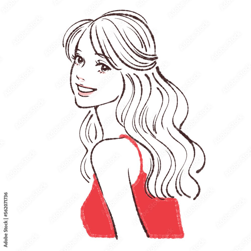 女性のイラスト素材セット 女性のイラスト素材セット