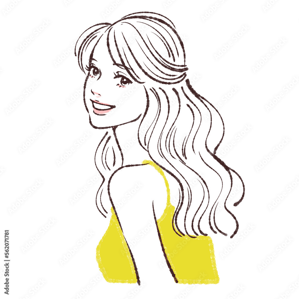 女性のイラスト素材セット 女性のイラスト素材セット