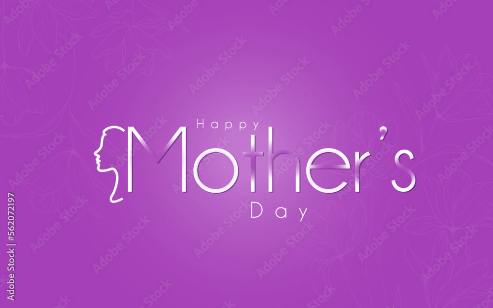 Happy mother's day vector template