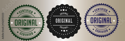 Original Badge, Authentic Badge