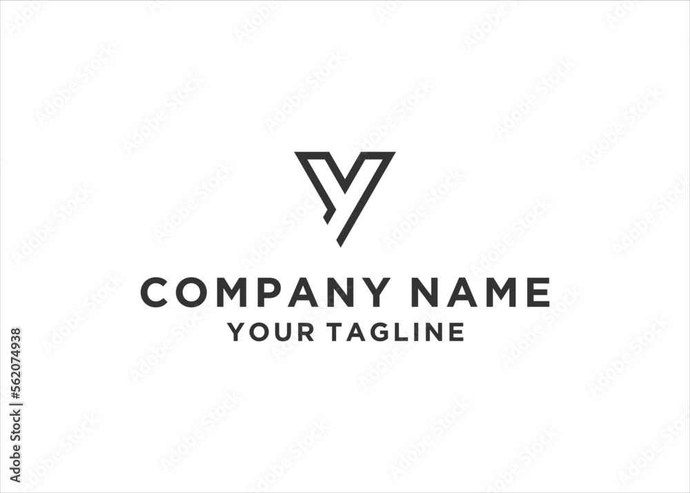 initial Letter VY Logo Design Vector initial Letter VY Logo Design Vector