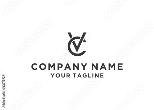initial Letter VC Logo Design Vector	
