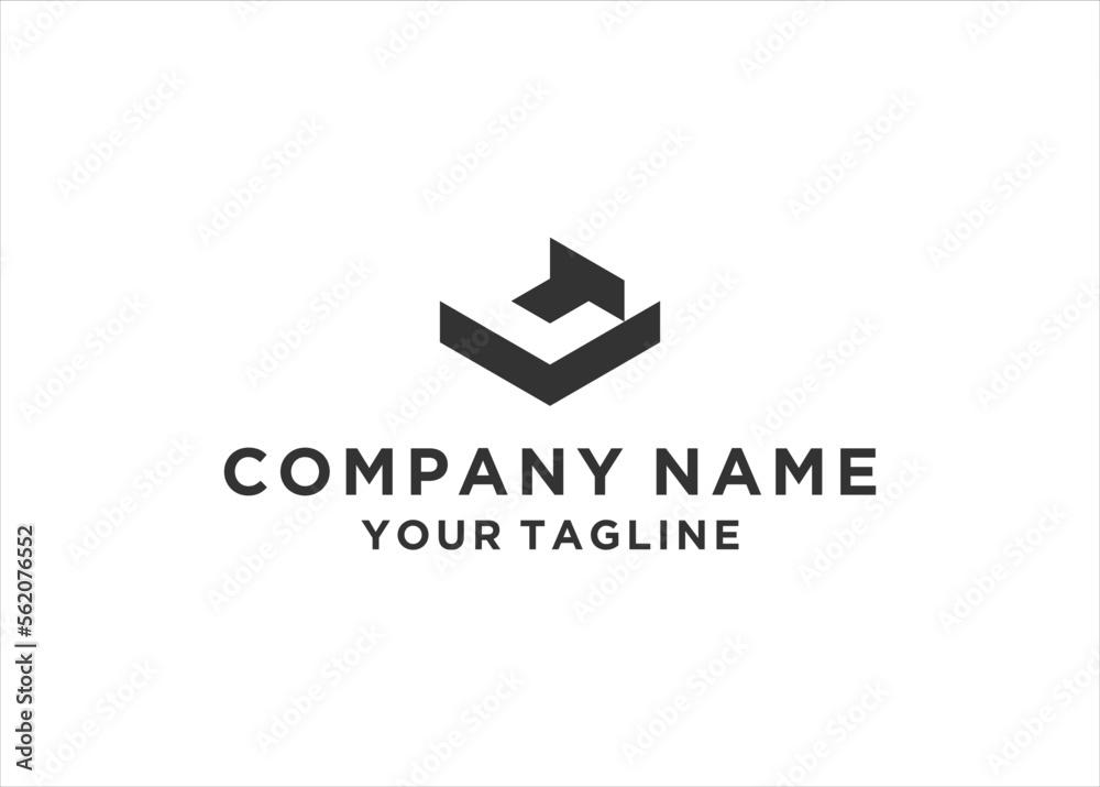 initial Letter VC Logo Design Vector	
