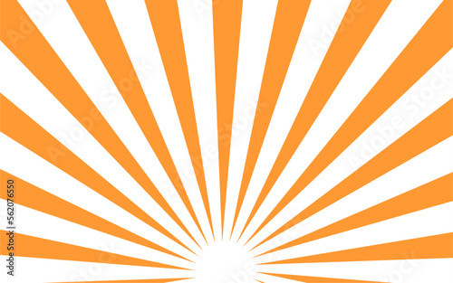 red Sunburst for the background. flag of japanese. The rising sun. vector. Retro rays background abstract vector illustration design