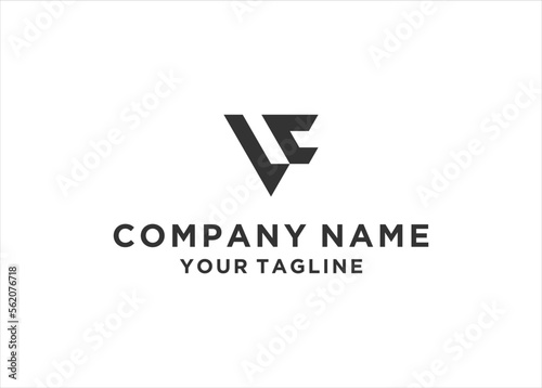 initial Letter VC Logo Design Vector 
