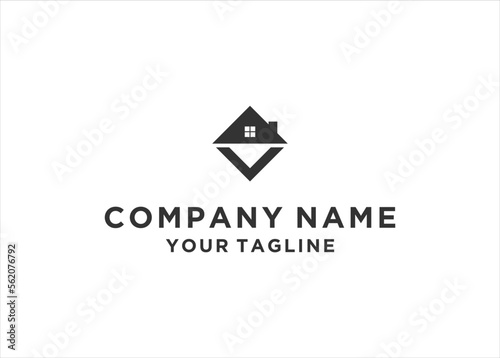Free Download letter v home logo icon design vector	 - GFXLoad