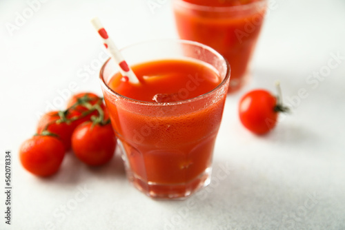 Refreshing tomato juice or cocktail