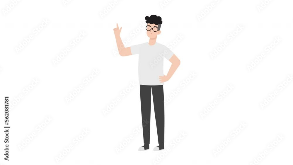 Man Presenting Gesture