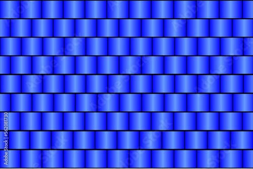 Blue abstraction background, composed of blue bricks.