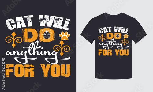 Cat T-Shirt Design  Cat Lover  