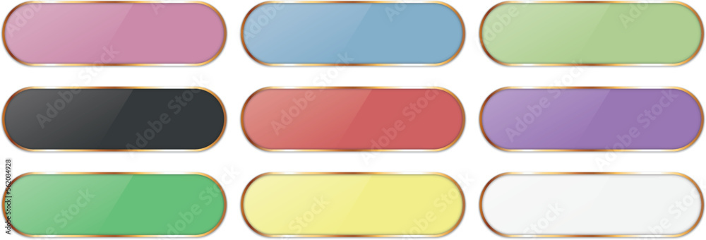 vector illustrations of long green ribbon banner button vector illustrations of long green ribbon banner button