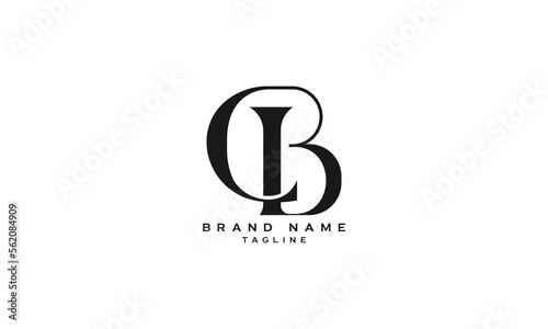 CB, QB, BC, BQ, Abstract initial monogram letter alphabet logo design