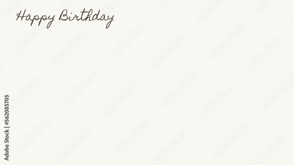 Fototapeta premium Happy Birthday Day wish image