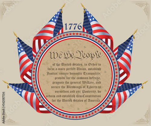 We The People American Flag 1776