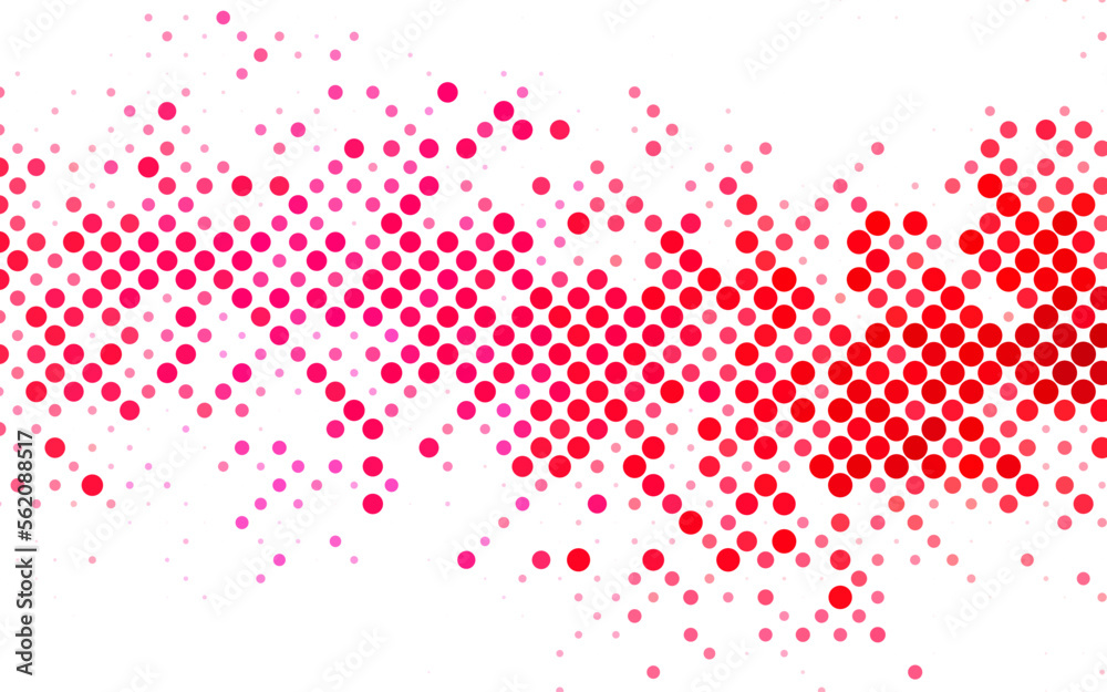 Light Red vector Abstract illustration with colored bubbles in nature style.