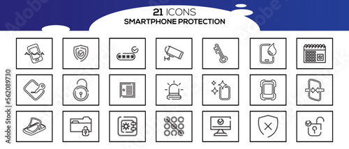 SMART PHONE ICON SET DESIGN