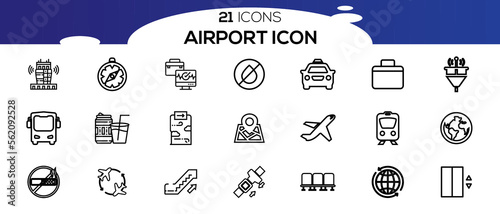 AIRPORT ICON SET DESIGN photo