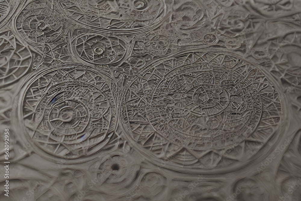 Ancient texture circles and dusty elements IA