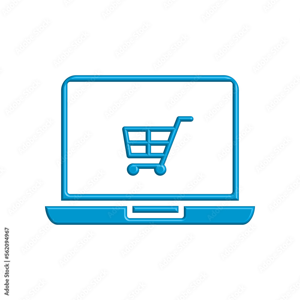Online shopping icon template Online shopping icon template