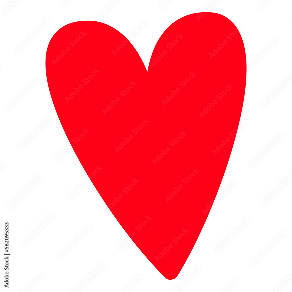 Red Heart Symbol on Transparent Background Red Heart Symbol on Transparent Background