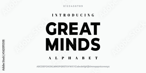 Modern Bold Font. Regular Italic Number Typography urban style alphabet fonts for fashion, sport, technology, digital, movie, logo design, vector illustration