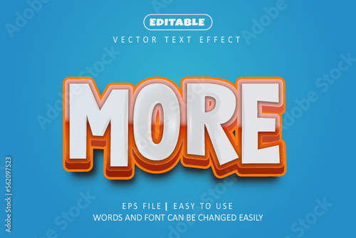 Editable More text effect