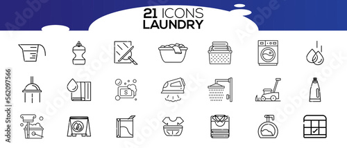 LAUNDRY ICON SET DESIGN