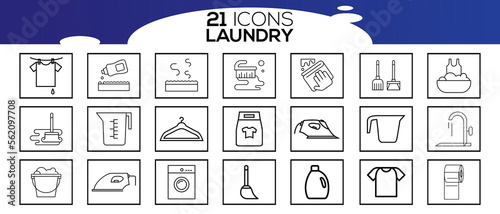 LAUNDRY ICON SET DESIGN