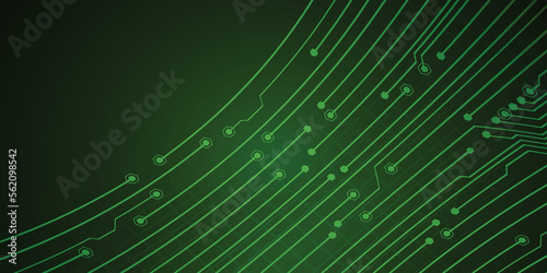 Green abstract technology digital background