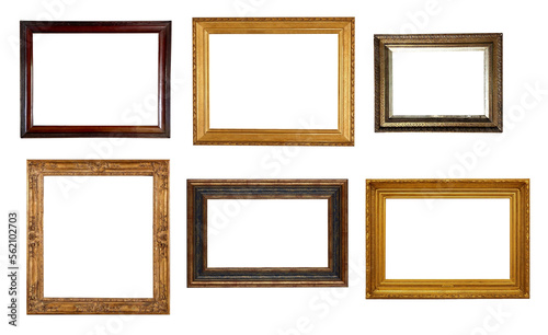 Obraz na plátně vintage wood picture frames