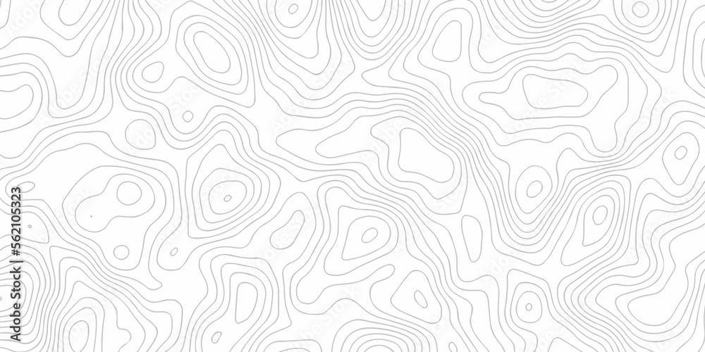 Topographic map. Geographic mountain relief. Abstract lines background. Contour maps. Vector illustration, Topo contour map on white background, Topographic contour lines vector map seamless pattern
