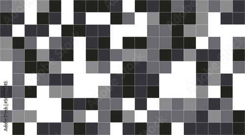 black and white background Square random illustration checkerboard