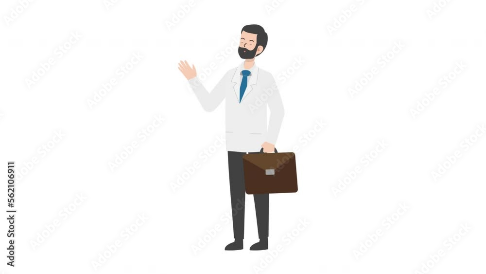 Doctor holding briefcase