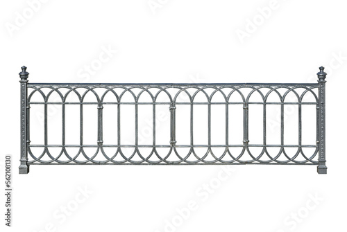 Fototapet Decorative cast railings, fence.