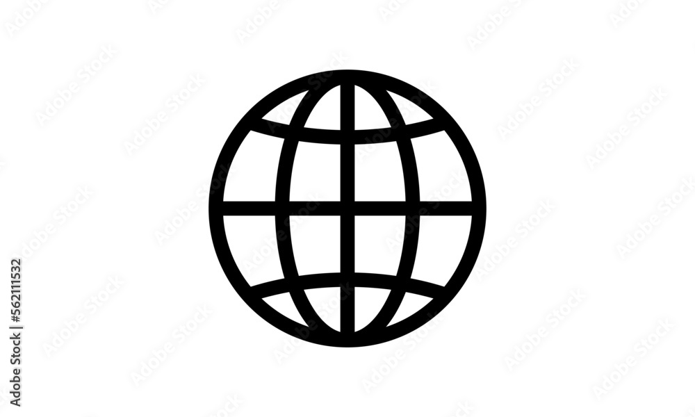 circle globe logo icon vector circle globe logo icon vector
