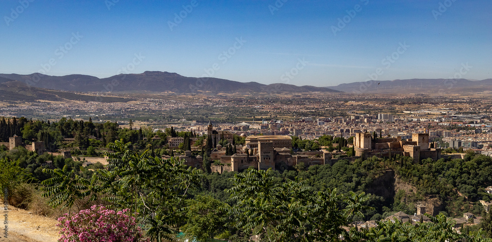 view from the top at alhambra and generalife