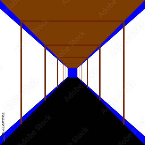 illustration vector graphic of middle of the house