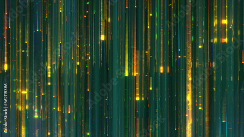 Vertical glowing lines and ...