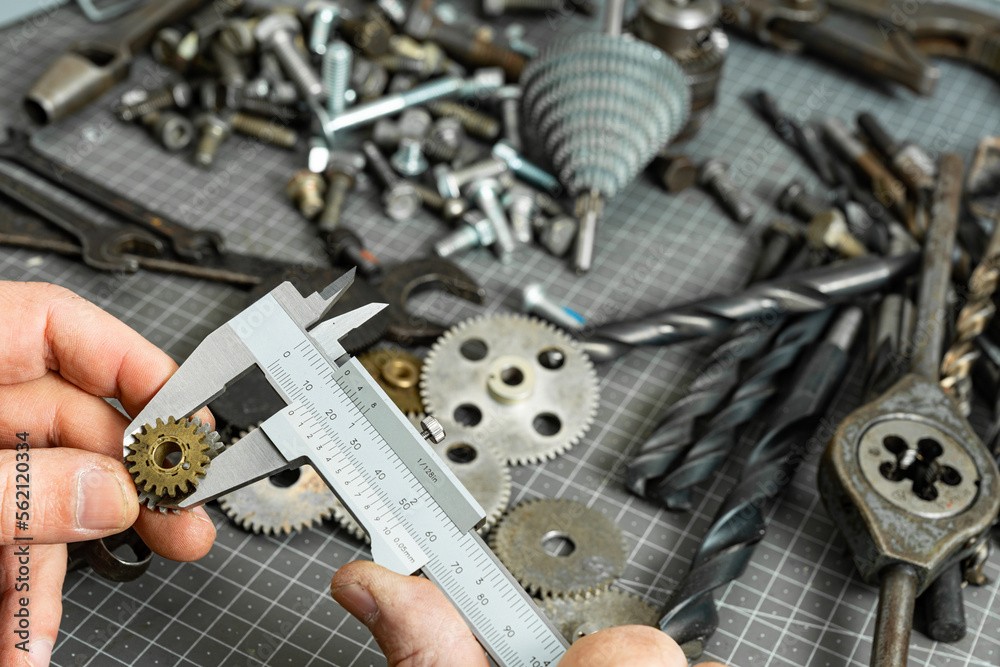 exakte Bestimmung der Abmessungen Stock Photo Adobe Stock