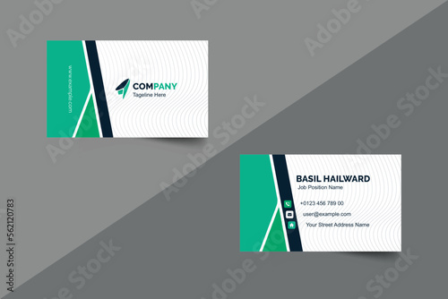 Horizontal Business Card Design Template 