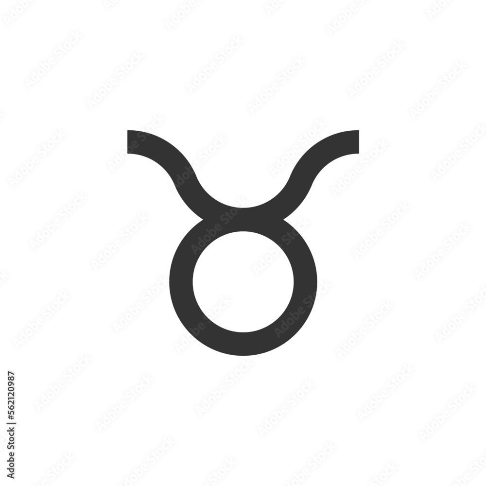 Taurus zodiac sign icon. Astrology symbol modern, simple, vector, icon for website design, mobile app, ui. Vector Illustration Taurus zodiac sign icon. Astrology symbol modern, simple, vector, icon for website design, mobile app, ui. Vector Illustration