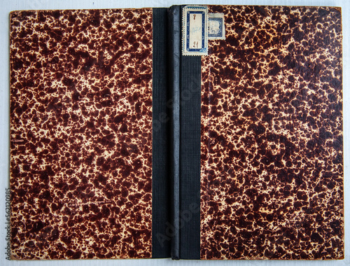 Obraz na płótnie Open old vintage book cover w salonie