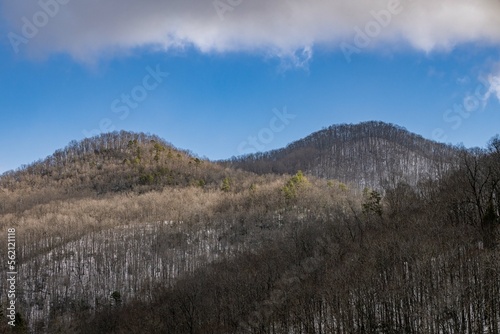 mountainside snow