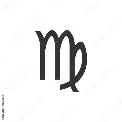 Virgo zodiac sign icon. Astrology symbol modern, simple, vector, icon for website design, mobile app, ui. Vector Illustration