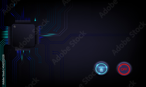 Electronic microship circuit background,technology background