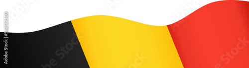 Belgium  flag wave  isolated  on png or transparent background,Symbol Belgium,template for banner,card,advertising ,promote,and business matching country poster, vector illustration