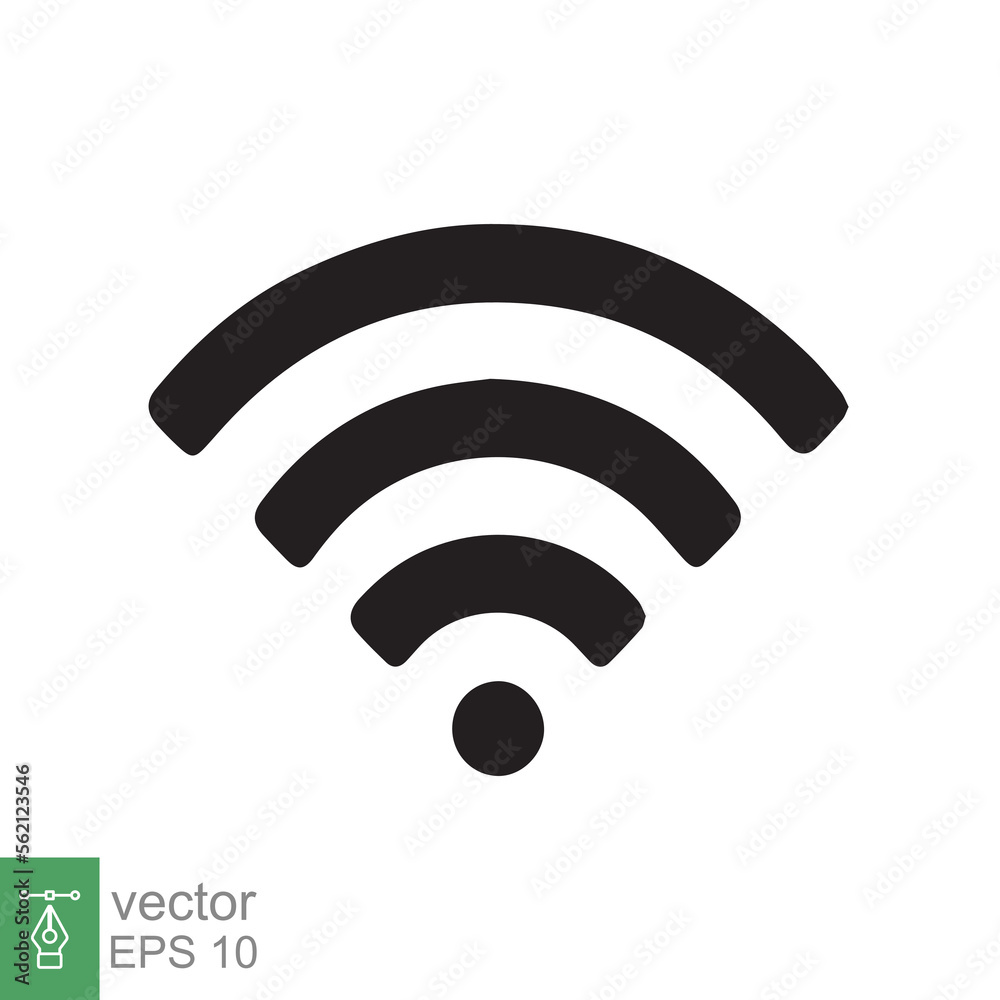Wifi icon. Simple flat style. Internet speed transmission, WLAN, free hotspot, high signal modem, technology concept. Vector illustration design isolated on white background. EPS 10. Wifi icon. Simple flat style. Internet speed transmission, WLAN, free hotspot, high signal modem, technology concept. Vector illustration design isolated on white background. EPS 10.