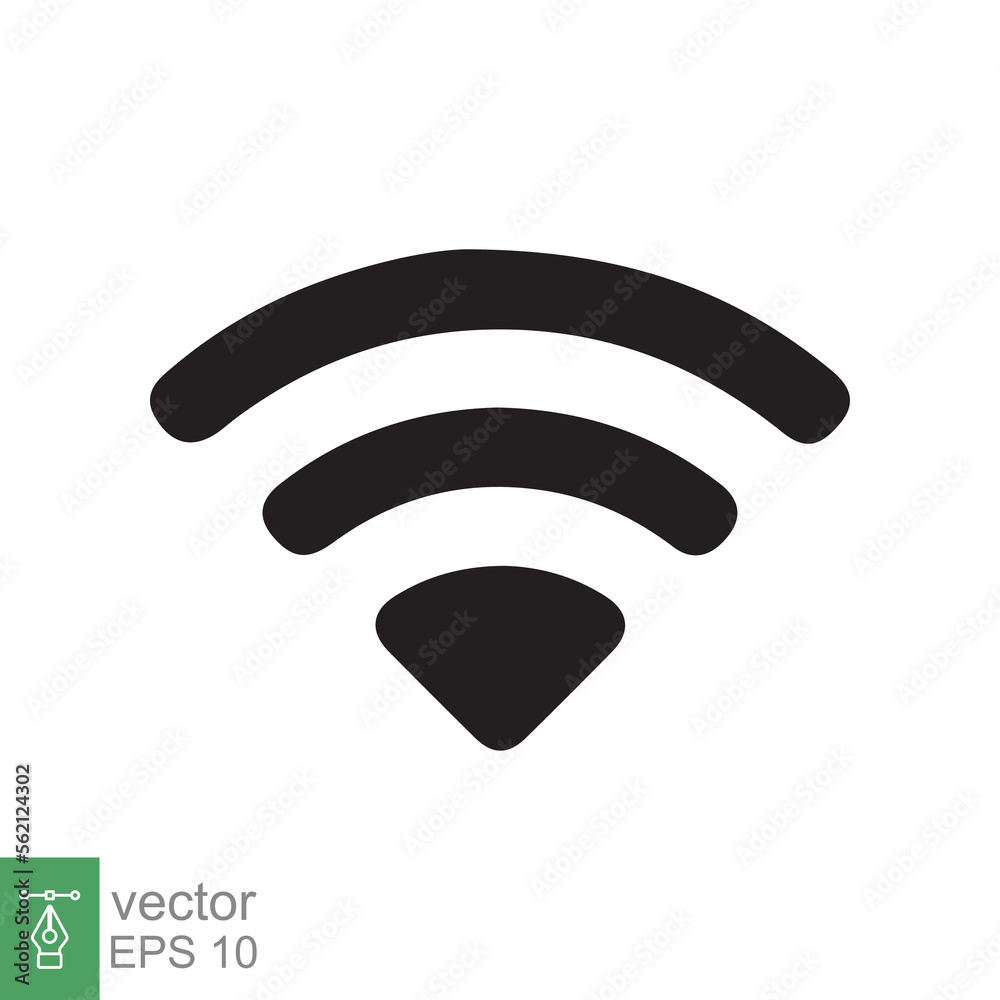 Wifi icon. Simple flat style. Internet speed transmission, WLAN, free hotspot, high signal modem, technology concept. Vector illustration design isolated on white background. EPS 10. Wifi icon. Simple flat style. Internet speed transmission, WLAN, free hotspot, high signal modem, technology concept. Vector illustration design isolated on white background. EPS 10.